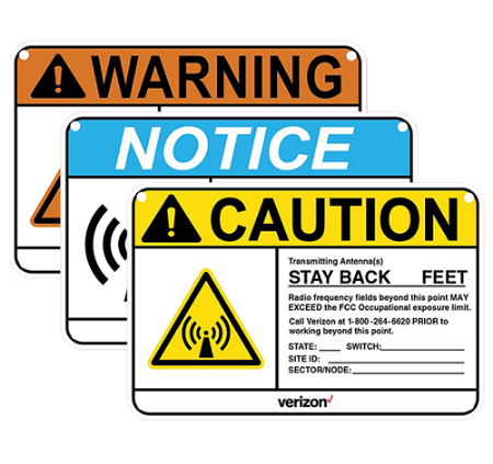 Picture for category Verizon RF Safety Signs