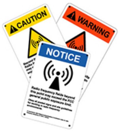 Picture for category Generic RF Safety Signs