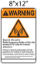 Picture of WARNING ORANGE RF 8X12