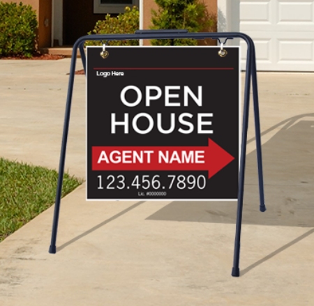 Picture for category Open House Black Metal A-Frames Developed for Keller Williams