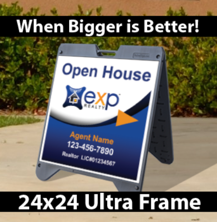 Picture for category eXp Realty Open House Black Ultra A-Frame 24"x24"