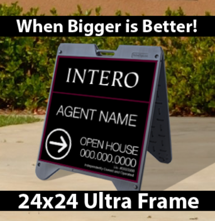 Picture for category Intero Franchise Open House Black Ultra A-Frame 24"x24"