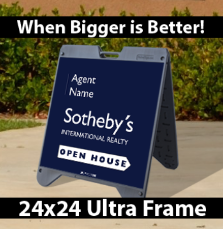Picture for category Sotheby's International Open House Black Ultra A-Frame 24"x24"