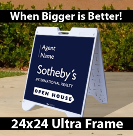 Picture for category Sotheby's International Open House White Ultra A-Frame 24"x24"