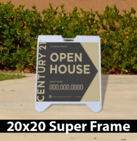 Picture for category Century 21 Open House White Super A-Frame 20"X20"
