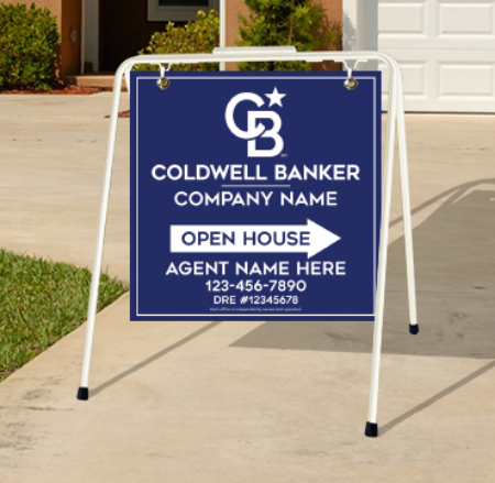 Picture for category Coldwell Banker Open House White Metal