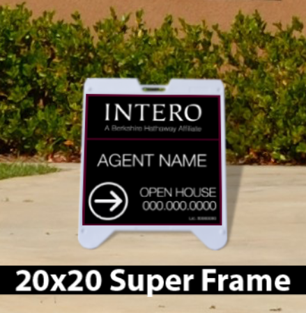 Picture for category Intero Corporate Open House White Super A-Frame 20"x20"