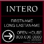 Picture of INTERO 20"x20" IFS O.H. Black Super Frame - Two Line