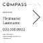 Picture of Compass 24"x24" O.H. White Metal Frame - White Sign A