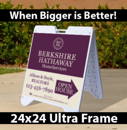 Picture for category Berkshire Hathaway Open House White Ultra A-Frame 24"x24"