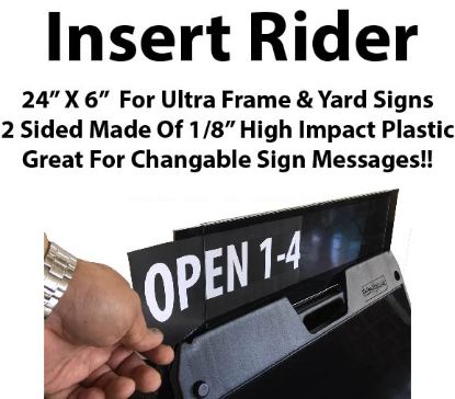 Picture of 24"x6" Black Insert Rider
