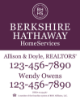 Picture of Berkshire Hathaway 30"x24" Yard - White Sign 2