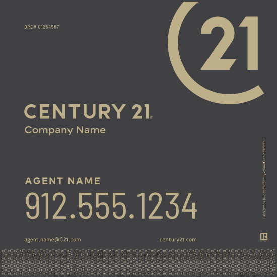 Picture of Century 21 24"x24" Yard - Grey Sign B