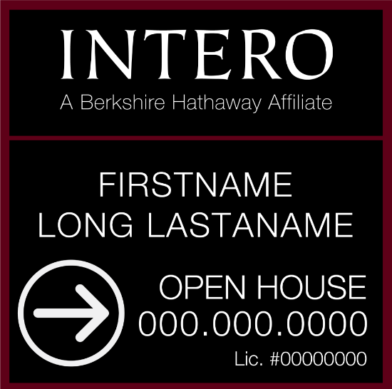 Picture of [OLD] INTERO 20"x20" BHA O.H. Black Super Frame - Two Line