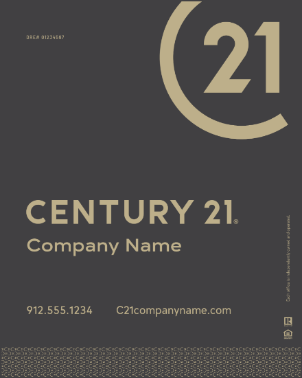 Picture of Century 21 30"x24" Yard - Grey Sign C