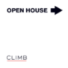 Picture of Climb 24"x24" O.H. Black Ultra Frame - White Sign A