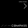Picture of Compass 24"x24" O.H. Black Ultra Frame - Black Sign A