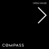 Picture of Compass 24"x24" O.H. White Ultra Frame - Black Sign D