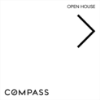 Picture of Compass 24"x24" O.H. Black Ultra Frame - White Sign D