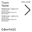 Picture of Compass 24"x24" O.H. Black Ultra Frame - White Sign E