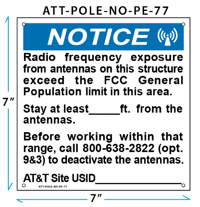 Picture of ATT-POLE-NO-PE-77 (Set of 10)