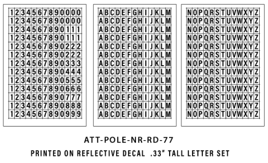 Picture of ATT-POLE-NR-RD-77 (Set of 5)