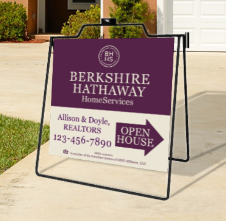 Picture for category Berkshire Hathaway Open House Black Metal A-Frame