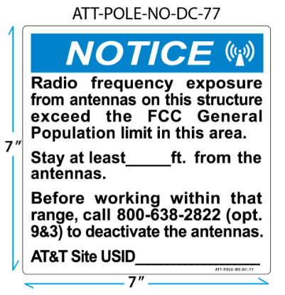 Picture of ATT-POLE-NO-DC-77 (Set of 12)