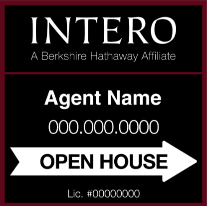 Picture of [REPLACEMENT PANEL] INTERO 24"x 24" Open House Ultra Frame - Alt  -  