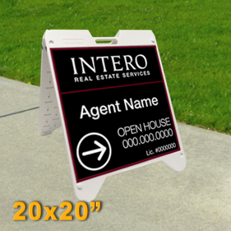 Picture for category Intero Franchised Open House White Super A-Frame 20"x20"