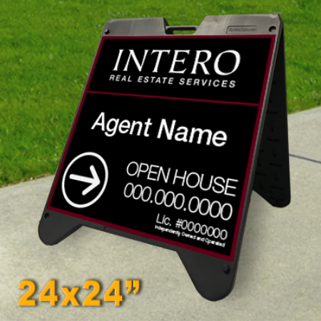 Picture for category Intero Franchised Open House Black Ultra A-Frame 24"x24" - 