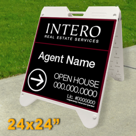 Picture for category Intero Franchised Open House White Ultra A-Frame 24"x24" - 