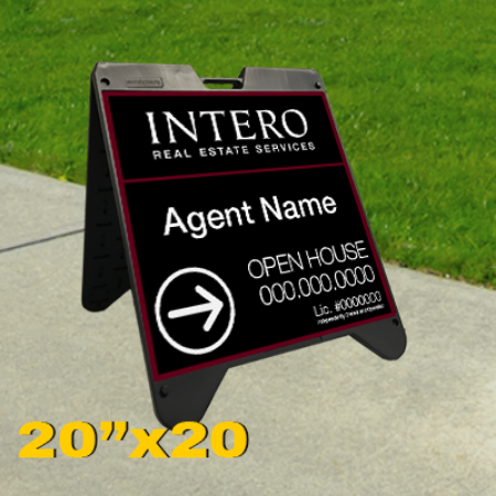 Picture for category Intero Franchised Open House Black Super A-Frame 20"x20" - 