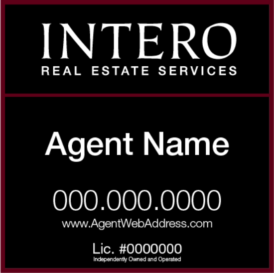 Picture of INTERO 24"x24" RES Yard Sign - Standard - Franchised