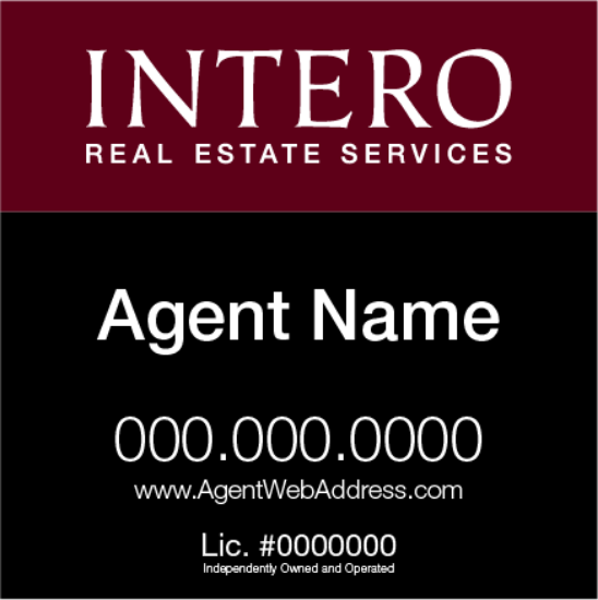 Picture of INTERO 24"x24" RES Yard Sign - Classic - Franchised