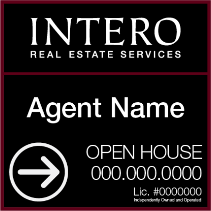 Picture of INTERO 24"x24" RES O.H. Black Ultra Frame - Standard - Franchised