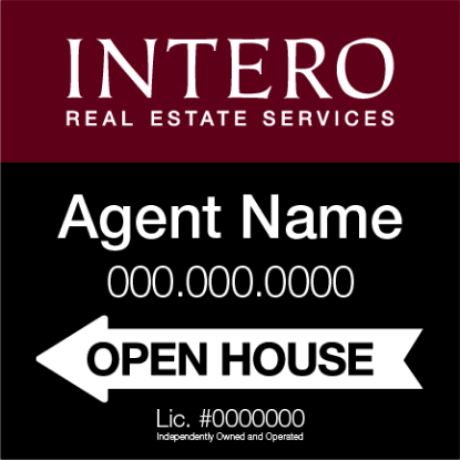 Picture of INTERO 24"x24" RES O.H. Black Metal - Classic - Franchised