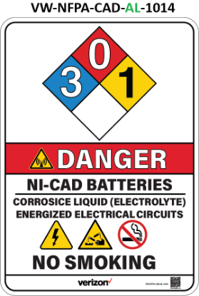 Picture of VW-NFPA-CAD-AL-1014 | VW-NFPA-CAD-DC-1014 | VW-NFPA-CAD-PE-1014 